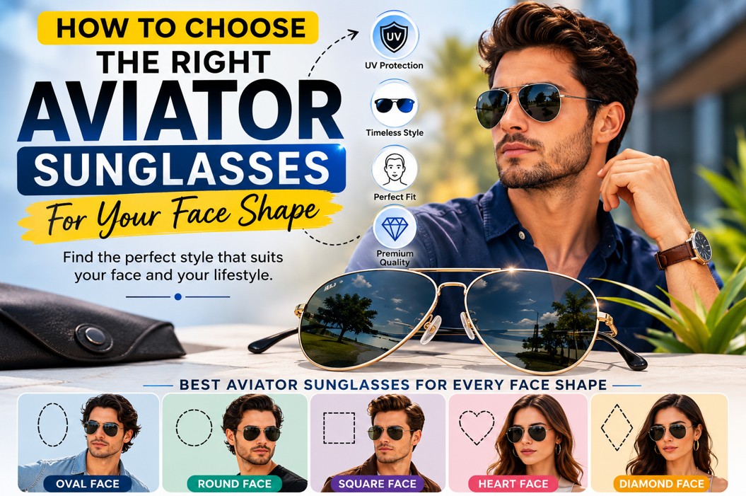 How To Choose The Right Aviator Sunglasses For Your Face Shape